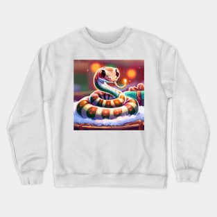 Cute Snake Drawing Crewneck Sweatshirt